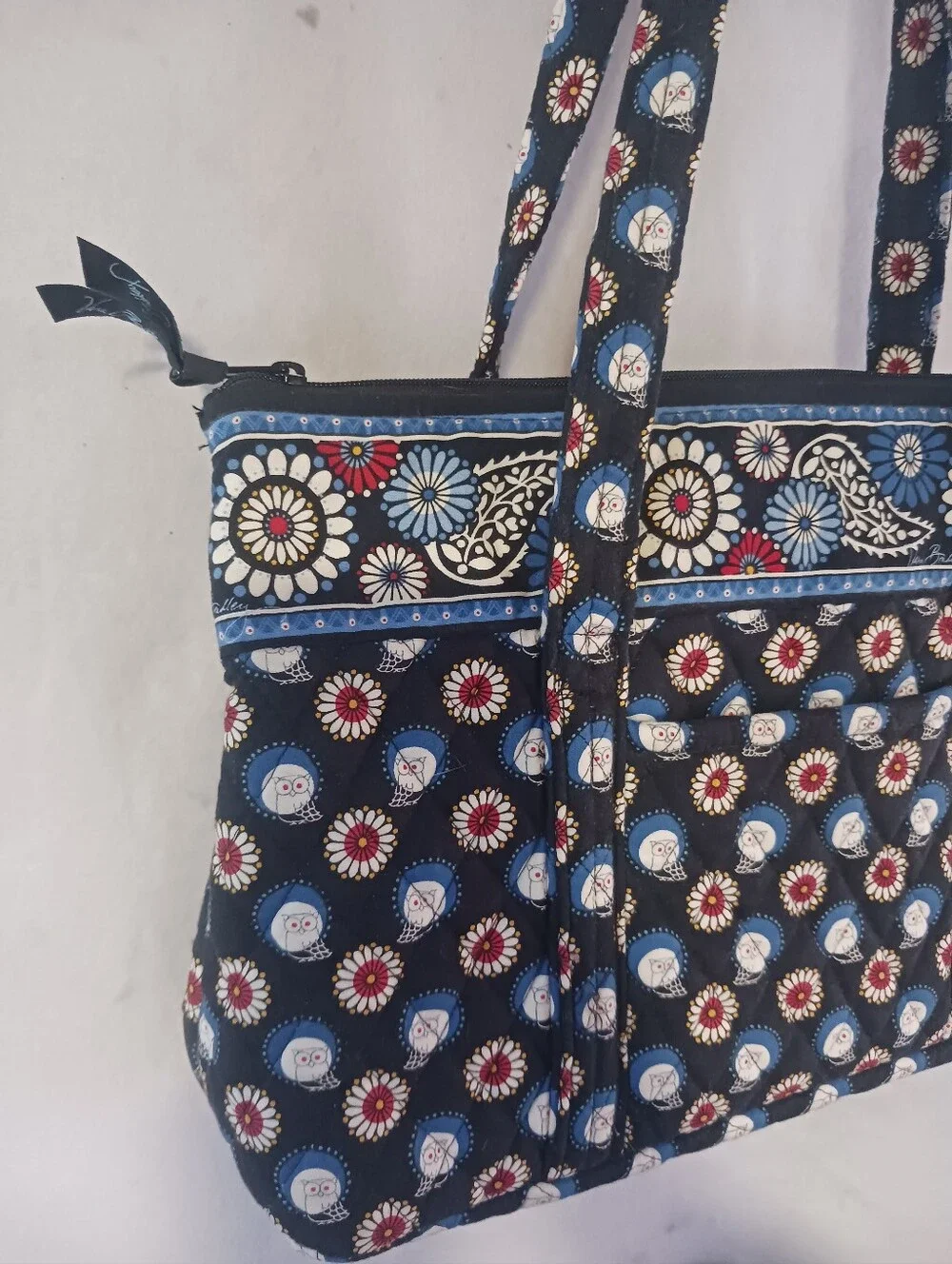 VERA BRADLEY Quilted Handbag Purse Bag Shoulder Medium Size